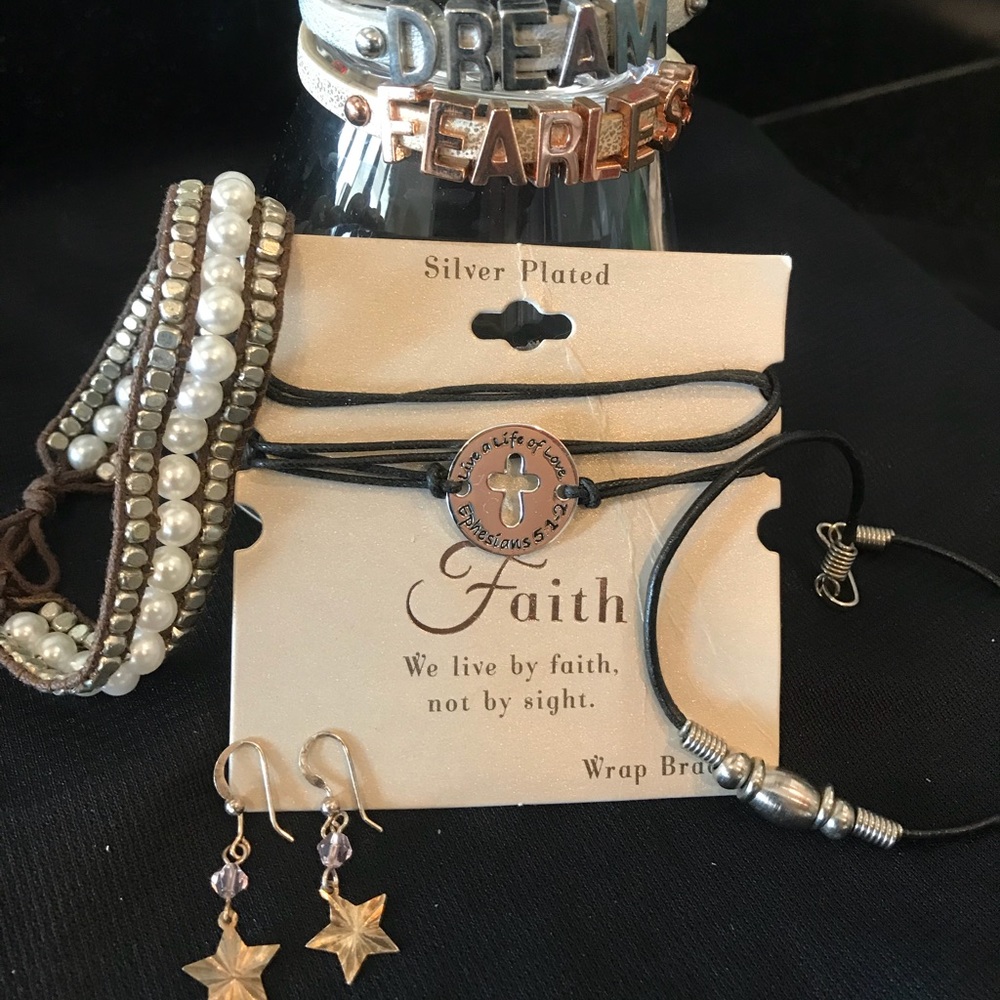 Brackets and earrings